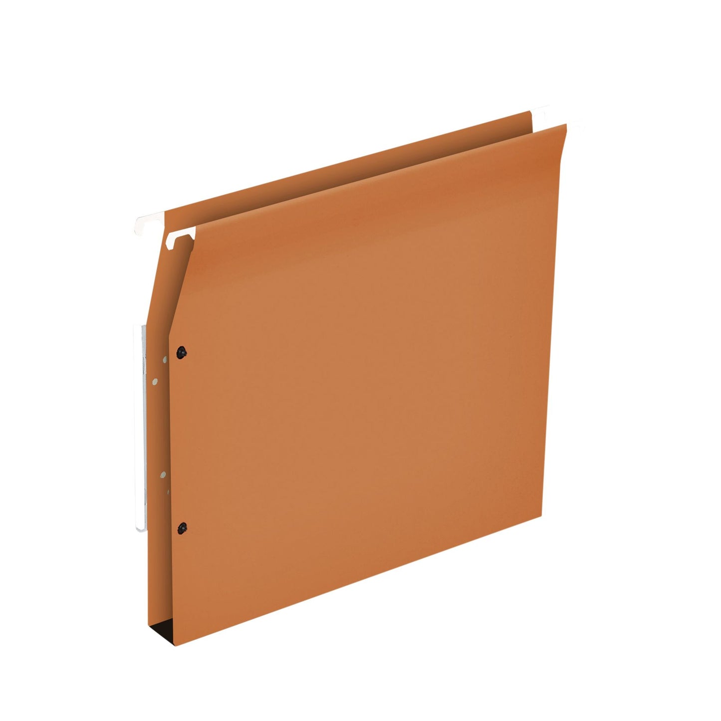 Quantore - Carpeta colgante Medium Flex A4 con fondo en U 30 mm cartón naranja | 25 piezas