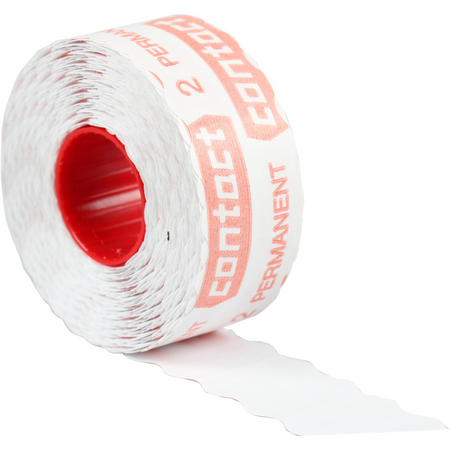 Kontakt - Etikett | Papier | dauerhaft | 26x12mm | weiß | 18 Rollen