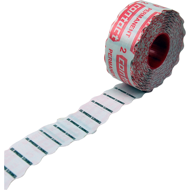 Contact - Label | Date label | paper | permanent | 26x12mm | white | 18 roll
