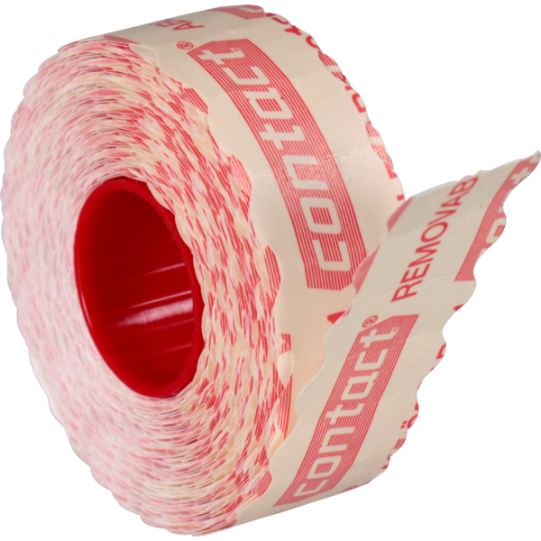 Contact -   prijsrol permanent G2 22x12mm WIT 24 rol a 1500 stuks