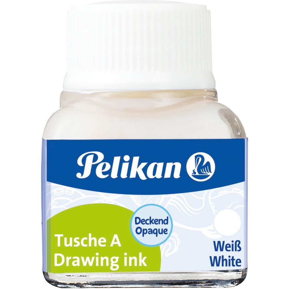 Pelikan - Oost-Indische inkt wit, flesje van 10 ml