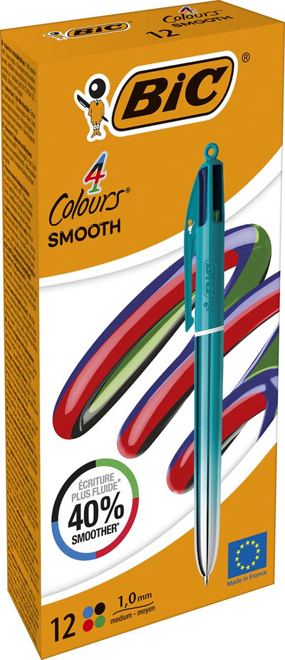 BIC -   Colours Smooth Gradiant 4-kleurenbalpen, medium, groen