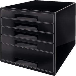 Schubladenbox Leitz 5 Schubladen schwarz