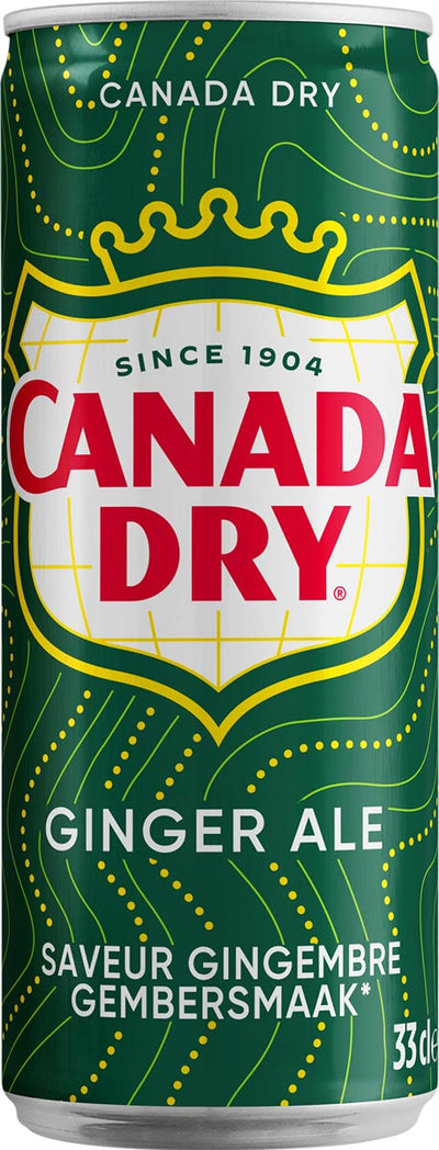 Canada Dry -   gingerbeer, sleek blik van 33 cl, pak van 24 stuks