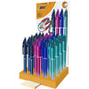 BIC -   Colours Smooth Drop/Gradiant 4-kleurenbalpen, medium, display van 36 stuks