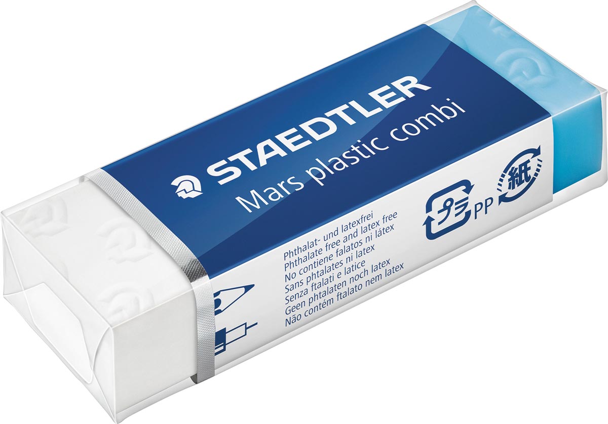 Staedtler - Staedler Radiergummi Plastic Combi, ft 65 x 23 x 13 mm