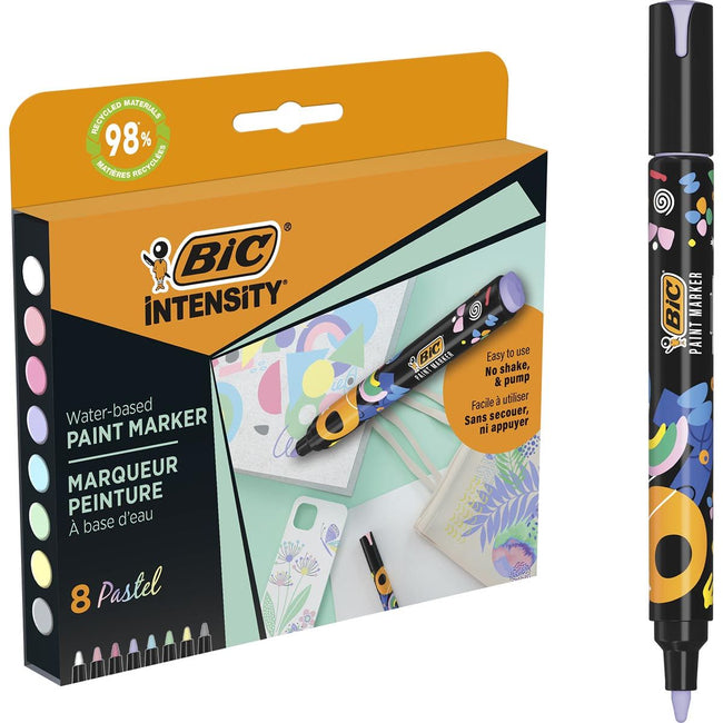 Bic - Paint marker intensity pastel assorted 8 pieces