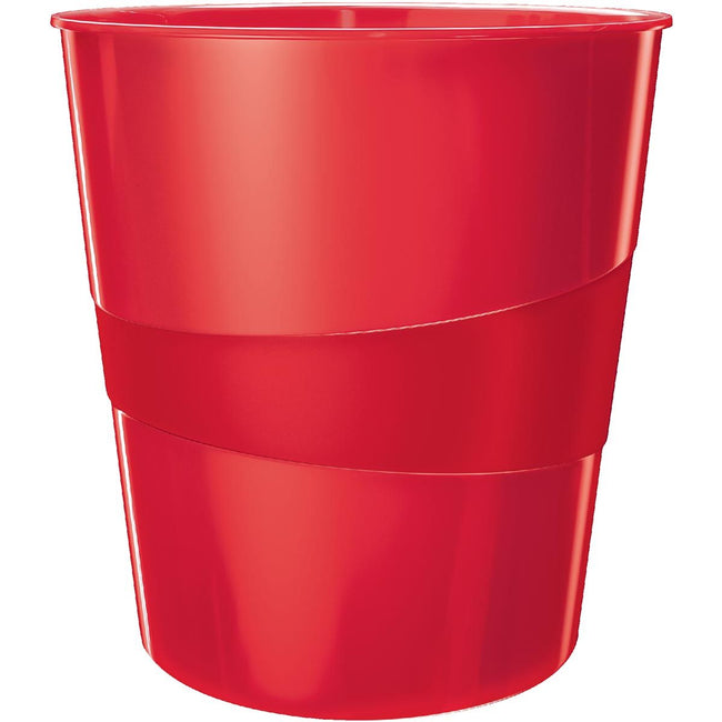 Leitz - WOW Wastepaper basket, red