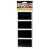 Securit - autocollant tableau noir autocollant, rectangulaire, blister de 8 pièces