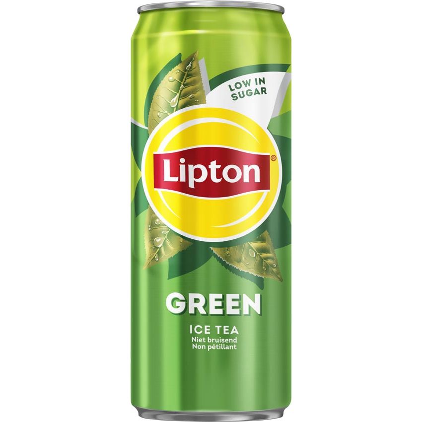Lipton Ice Tea -  Ice Tea Green frisdrank, niet bruisend, sleek blik van 33 cl, pak van 24 stuks