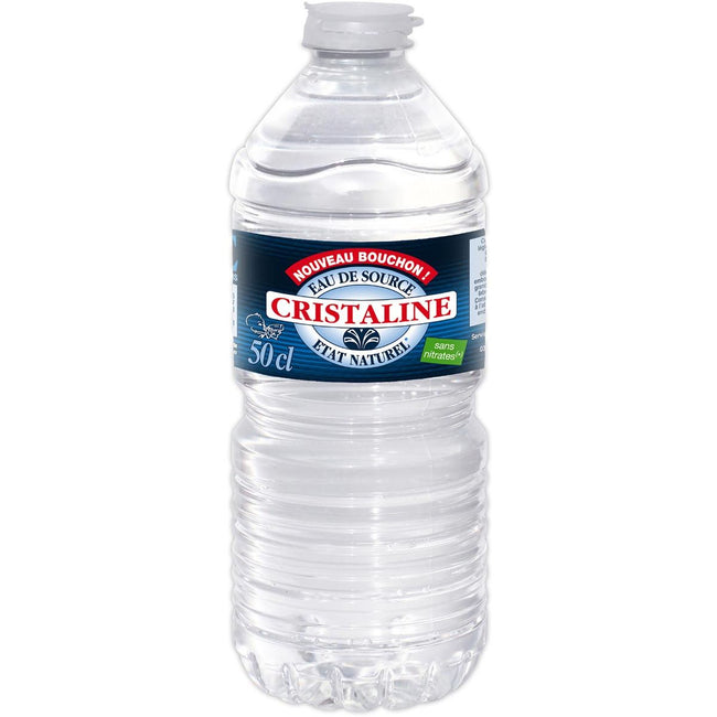 Cristaline -   plat water, fles van 50 cl, pak van 24 stuks