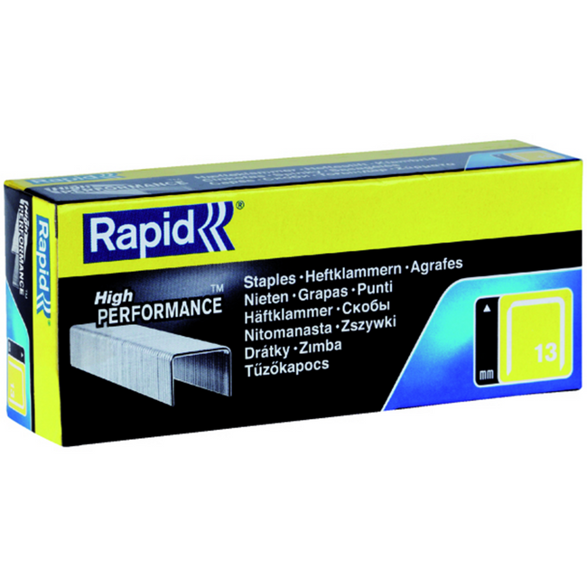 Rapid - Staples 13/8, galvanisé, boîte de 5 000 agrafes