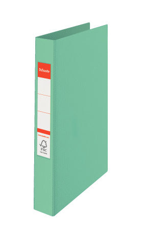 Esselte - Colour'Breeze Ringordner, 2 Ringe, PP, ft A4, mit Hardcover, grün