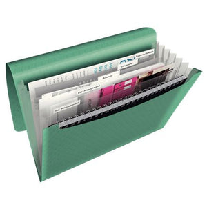 Esselte - Cartella frontale Colour'Breeze, 6 scomparti, verde