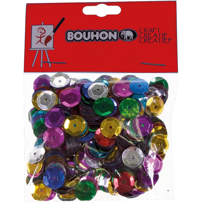 Bouhon -   confetti kuipje, assorti, blister van 20 g