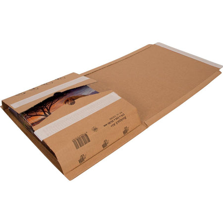 Cleverpack -   wikkelverpakking uit golfkarton, ft 270 x 330 x 20 / 80, pak van 10 stuks