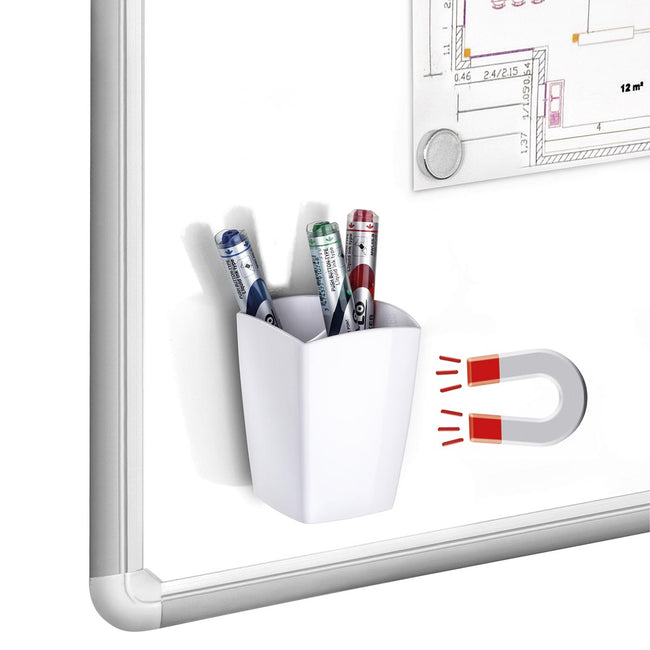 Gloss by CEP - magnetic pencil box, white