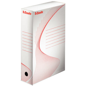 Esselte - Caja archivadora Boxycolor 80mm 352x250mm blanco | 25 piezas