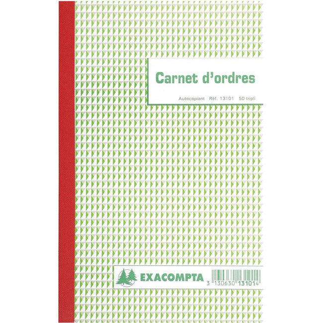 Exacompta - commandes, pi 21 x 18 cm, bilingue, tripli (50 x 3 feuilles)