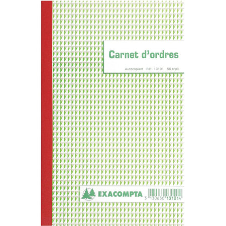 Exacompta - orders, ft 21 x 18 cm, bilingual, tripli (50 x 3 sheets)