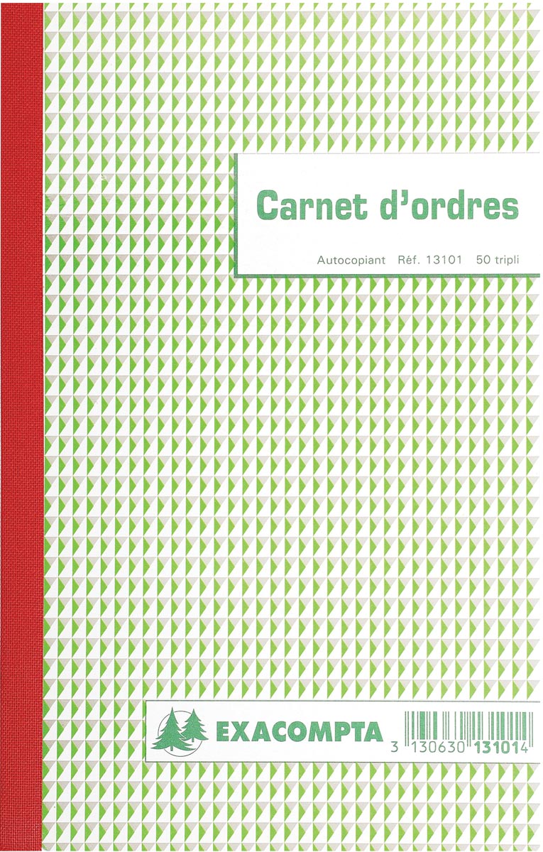 Exacompta - orders, ft 21 x 18 cm, bilingual, tripli (50 x 3 sheets)