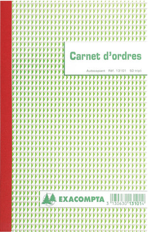 Exacompta - orders, ft 21 x 18 cm, bilingual, tripli (50 x 3 sheets)