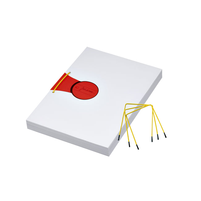 Jalema - Raccoglitore per archivi Clip Pli-fix giallo 10 pezzi