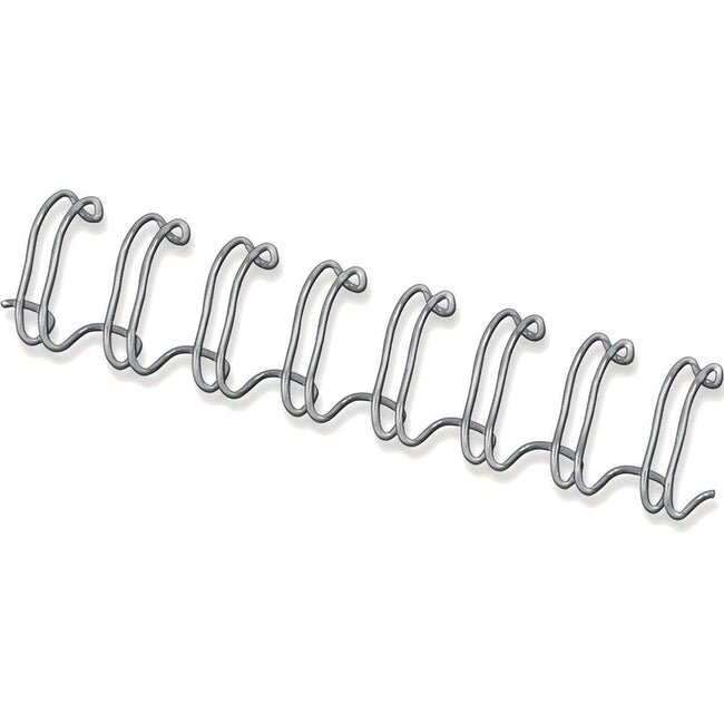 Fellowes - Drahtrücken 10mm 34-Ring A4 Silber 100 Stück