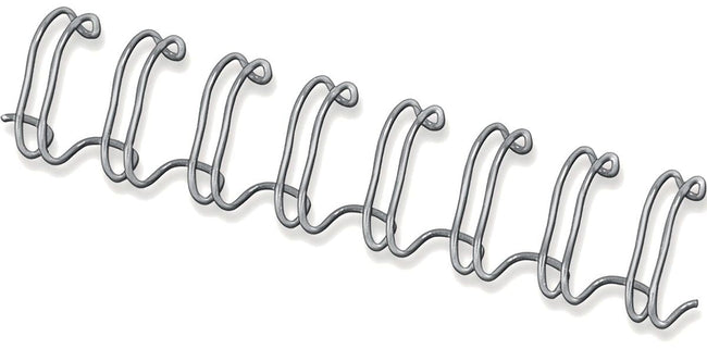 Fellowes - Wire Ridge 10mm 34 -ings A4 Silver 100 Pieces