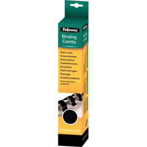 Fellowes -  bindruggen, pak van 25 stuks, 6 mm, zwart