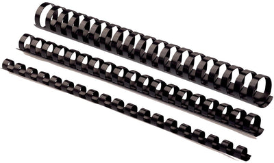 Fellowes - Binding spine 8mm 21rings A4 black 100 pieces