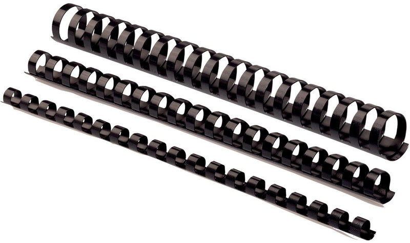 Fellowes - Binding spine 8mm 21rings A4 black 100 pieces