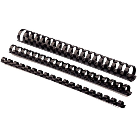 Fellowes - Binding spine 8mm 21rings A4 black 100 pieces