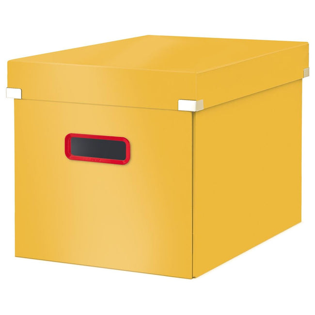 Leitz - gemütlicher Klick -Store Cube Large Storage Box, Geel