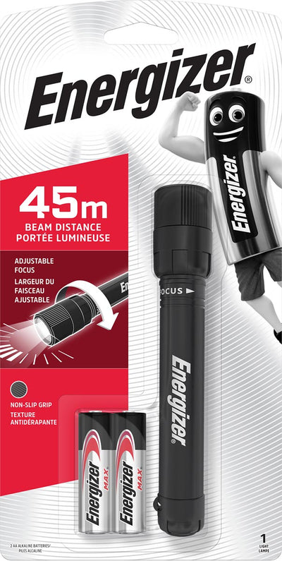 Energizer -  zaklamp X-focus, inclusief 2 AA batterijen, op blister