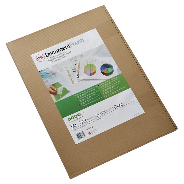 GBC - Funda para plastificar A2 2x125micras 50 piezas