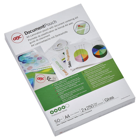 GBC -  Document Lamineerhoezen A4 2x250 micron Glanzend (50)