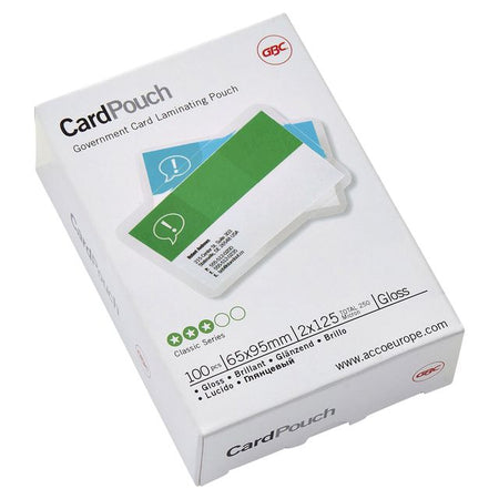 GBC -  Card Lamineerhoezen 65x95mm 2x125 micron Glanzend (100)