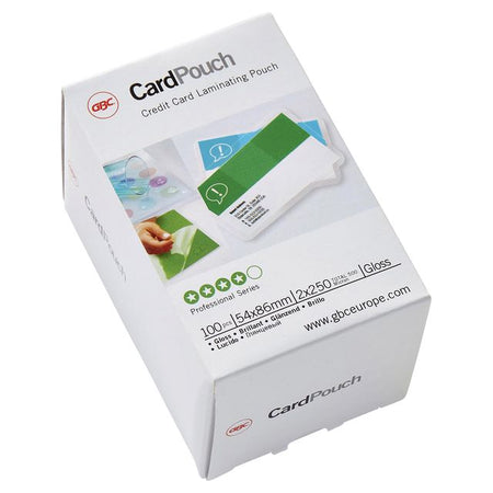GBC -  Card Lamineerhoezen 54x86mm 2x250 micron Glanzend (100)