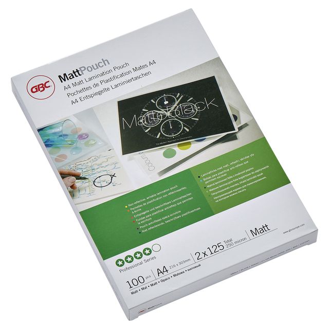 GBC - Laminating pouch a4 2x125micron matt