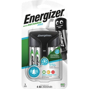 Energizer -  batterijlader Pro Charger, inclusief 4 x AA batterij, op blister
