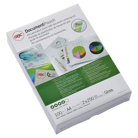 GBC -  Document Lamineerhoezen A4 2x250 micron Glanzend (100)