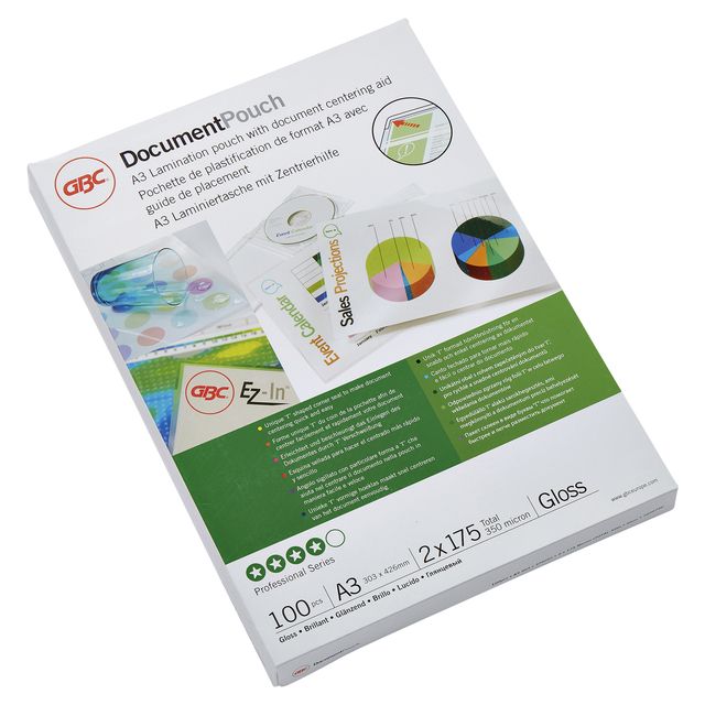 GBC - Laminating pouch a3 2x175micron