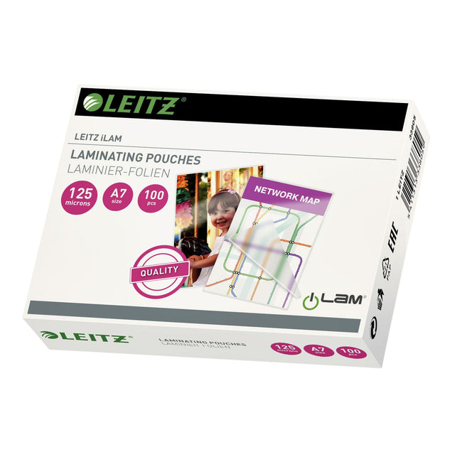 Leitz - Funda laminadora iLAM A7 2x125micras EVA 100 piezas