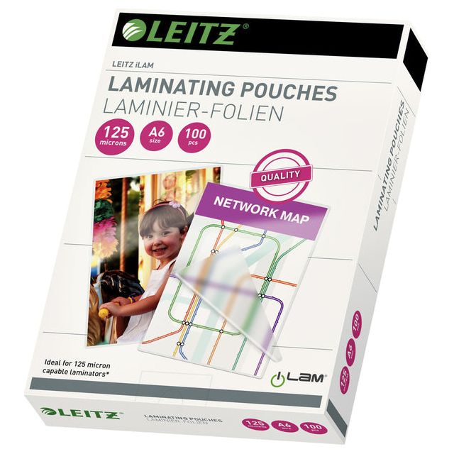 Leitz - Lamineerhoes A6 2x125micron EVA 100 stuks