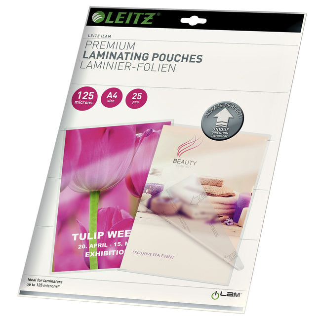 Leitz - Laminating sleeve iLAM A4 2x125micron 25 pieces