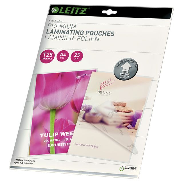 Leitz - Ilam lamineerhoes ft A4, 250 micron (2 x 125 micron), pak van 25 stuks