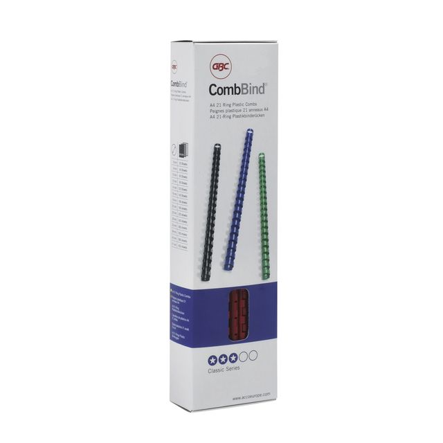 GBC -  CombBind Bindruggen Blauw 12mm (100)