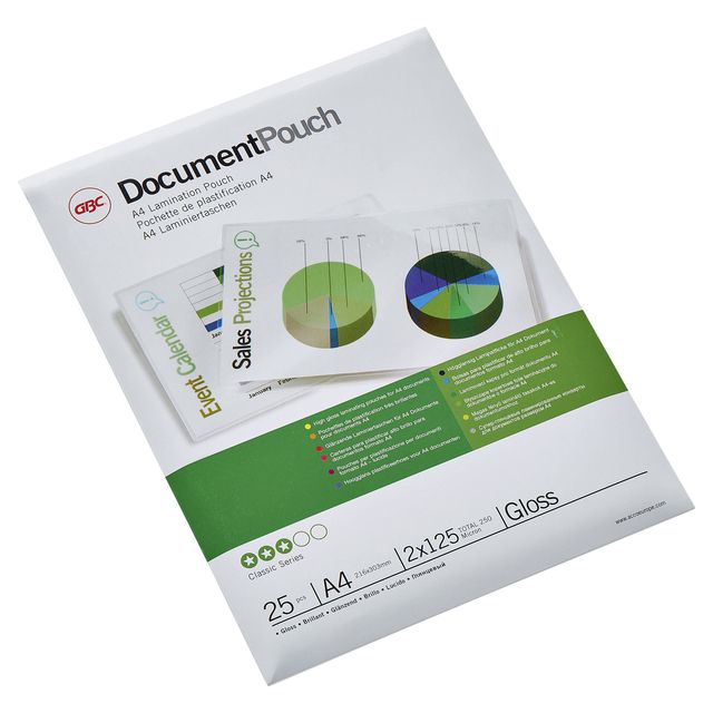 GBC - Busta di plastificazione a4 2x125micron lucida