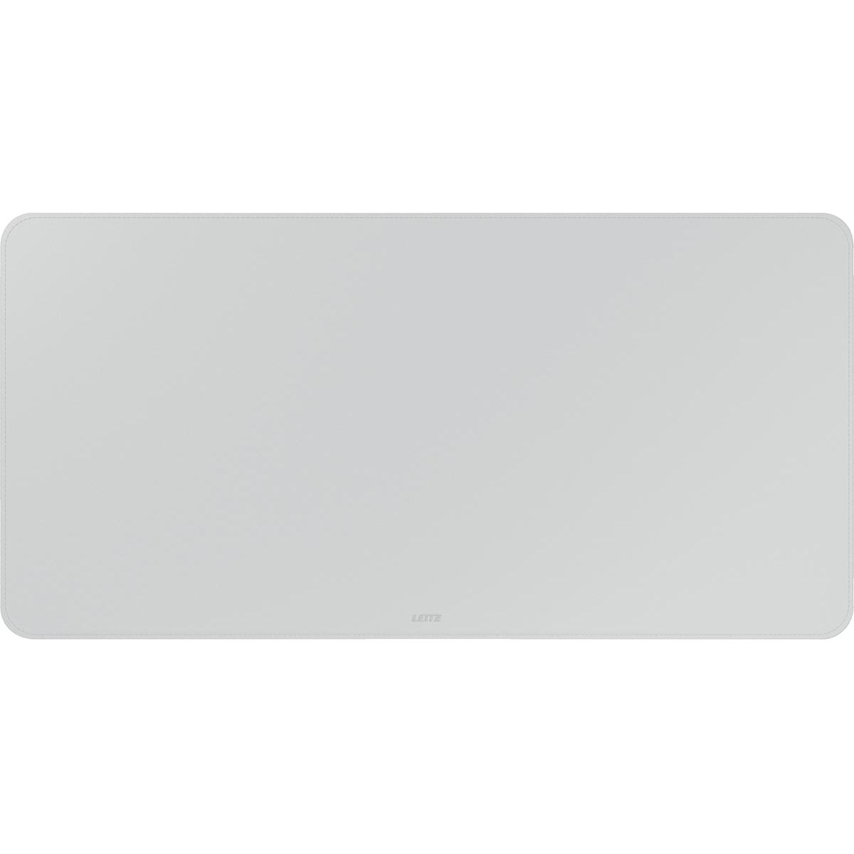 Leitz -  bureauonderlegger en muismat, lederlook, ft 80 x 40 cm, lichtgrijs